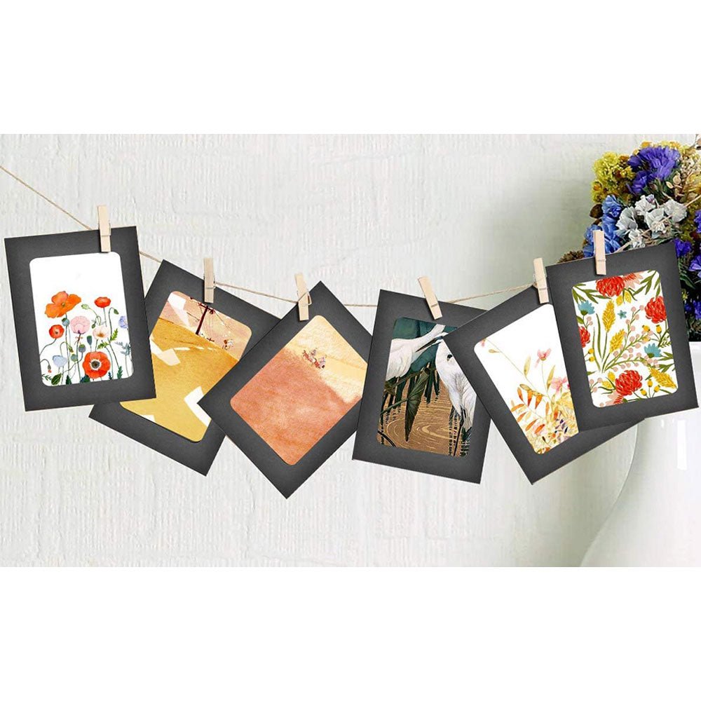 Set rame foto ghirlanda negru FC257819 - Green Print