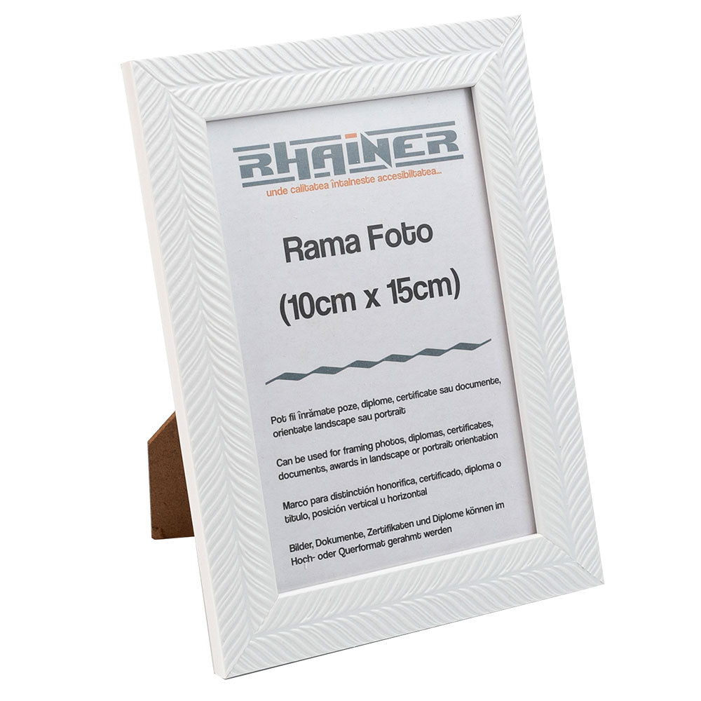 Rama foto Leon alb texturat 10x15 FP086101566 - Green Print