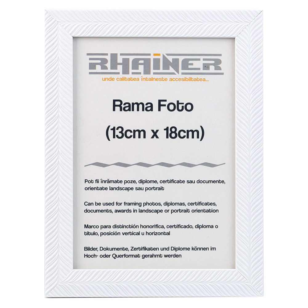 Rama foto Leon alb texturat 13x18 FP086131866 - Green Print
