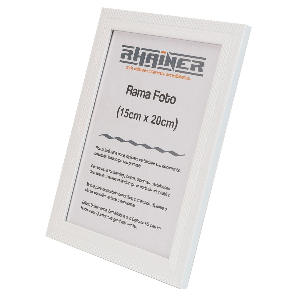 Rama foto Leon alb texturat A5 FP086A566 - Green Print