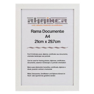 Rama foto Leon alb texturat A4 FP086A466 - Green Print