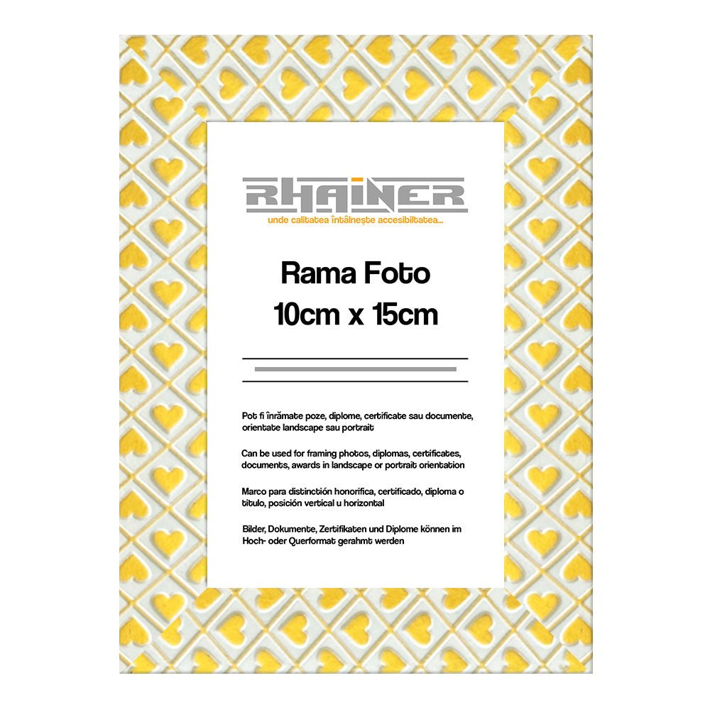 Rama foto Leon inimi aurii 10x15 FP086101544 - Green Print