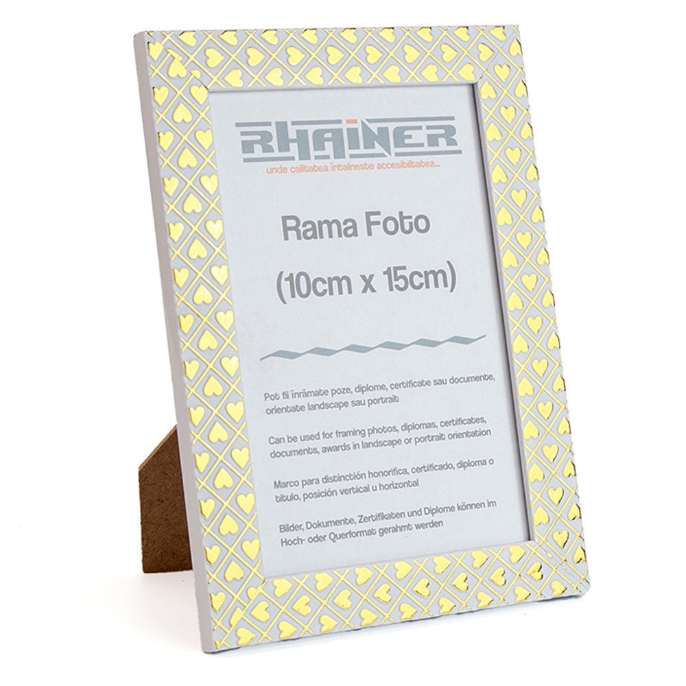 Rama foto Leon inimi aurii 10x15 FP086101544 - Green Print