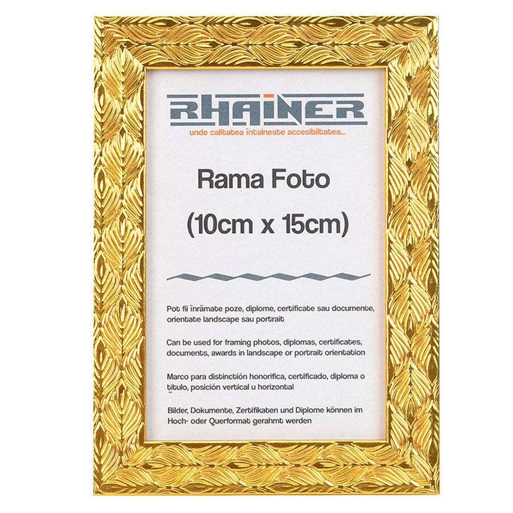 Rama foto Leon auriu texturat 10x15 FP086101552 - Green Print