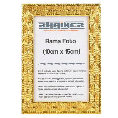 Rama foto Leon auriu texturat 10x15 FP086101552 - Green Print