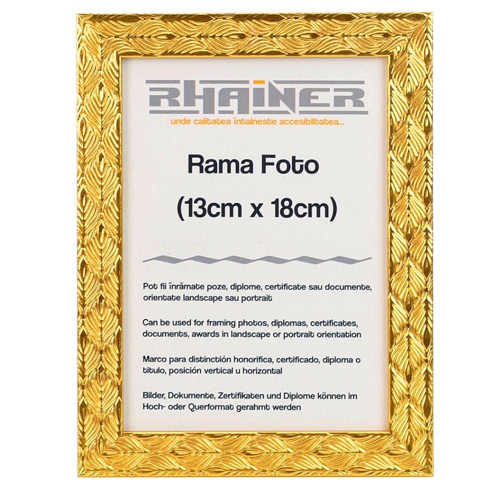 Rama foto Leon auriu texturat 13x18 FP086131852 - Green Print