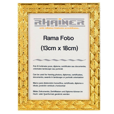Rama foto Leon auriu texturat 13x18 FP086131852 - Green Print