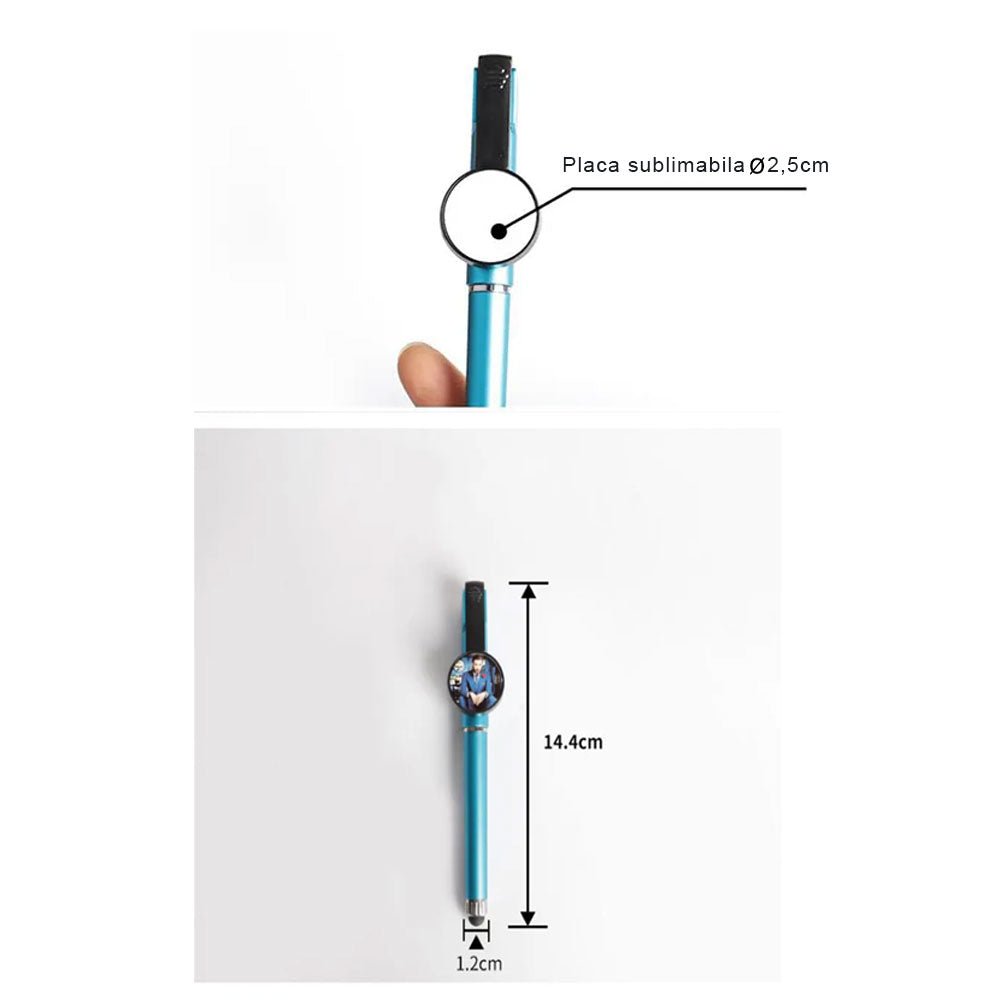 Pix sublimabil cu suport pentru telefon si stylus PO665512 - Green Print