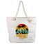 Geanta de plaja sublimabila tip canvas 51x40 TB158701 - Green Print