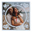 Ceas sticla sublimare LOVE 20x20 CS2020629 - Green Print