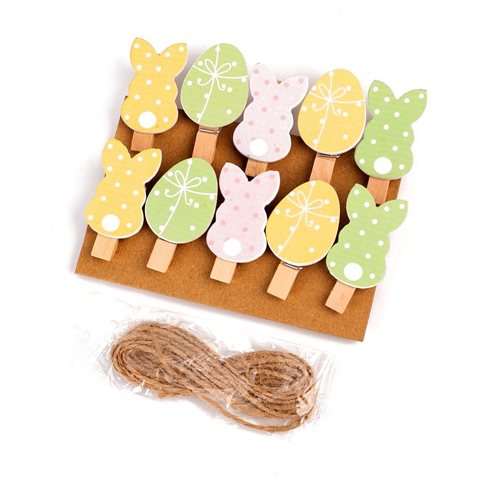 Mini carlige decorative PASTE1 - set 10 buc PR9001056 - Green Print
