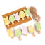 Mini carlige decorative PASTE1 - set 10 buc PR9001056 - Green Print