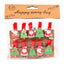 Mini carlige decorative CRACIUN1 - set 10 buc PR9001012 - Green Print