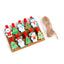 Mini carlige decorative CRACIUN2 - set 10 buc PR9001023 - Green Print