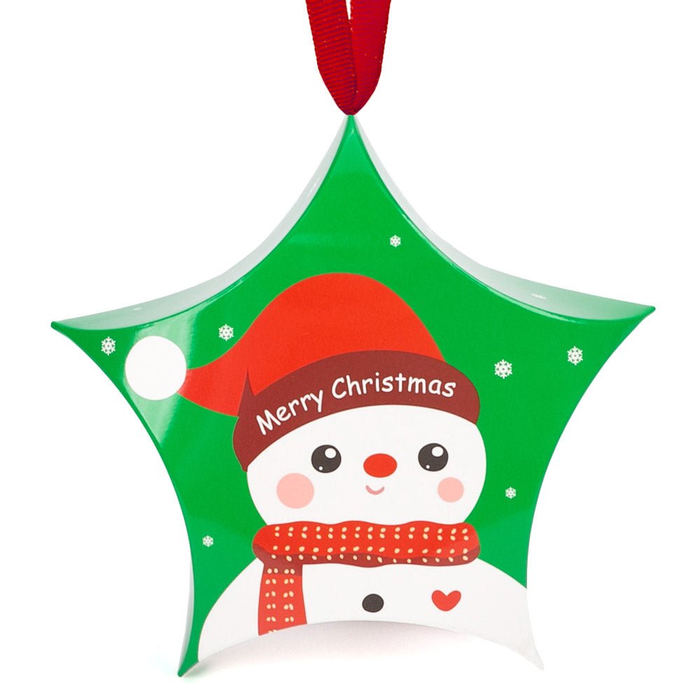Ornament de brad din carton CRACIUN4 - set 10 buc FC257888-4 - Green Print