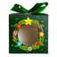 Cutie cani Craciun cu funda verde B7180656 - Green Print