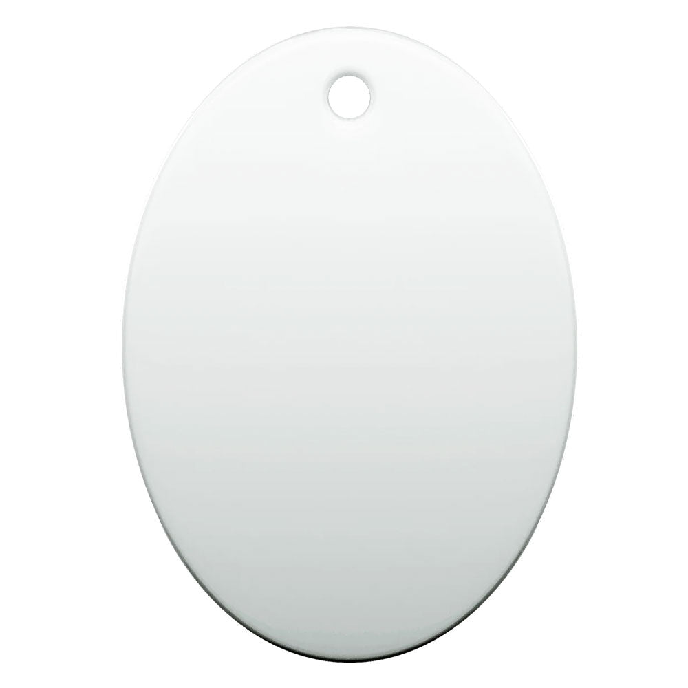 Ornament ceramica sublimabil oval GC670 - Green Print