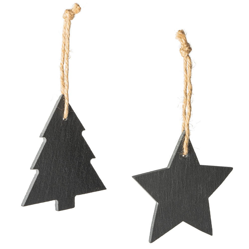 Ornament de brad din ardezie BRAD XM1299S1512 - Green Print