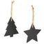 Ornament de brad din ardezie STEA XM1299S1511 - Green Print