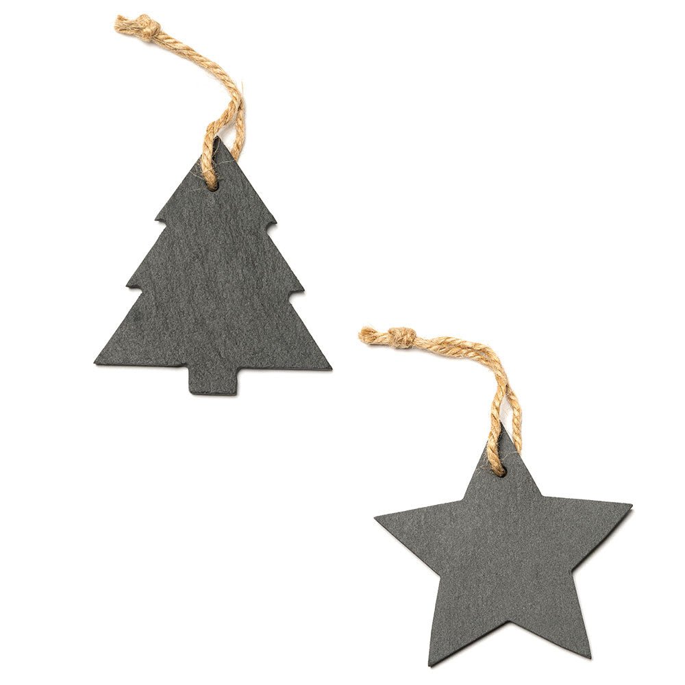 Ornament de brad din ardezie STEA XM1299S1511 - Green Print