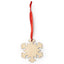 Ornament de brad din lemn cu snur rosu FULG XM1305S1514 - Green Print