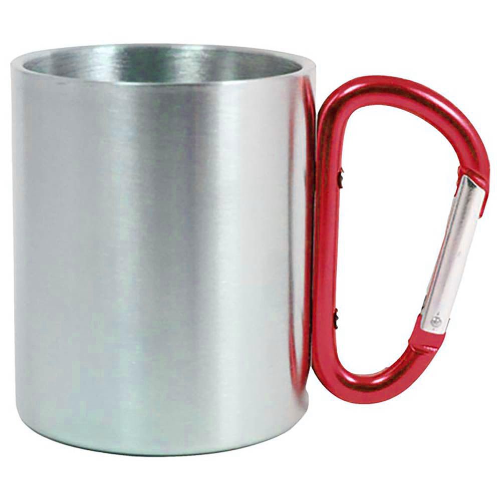 Cana metal inox sublimabila cu maner rosu A5512 - Green Print
