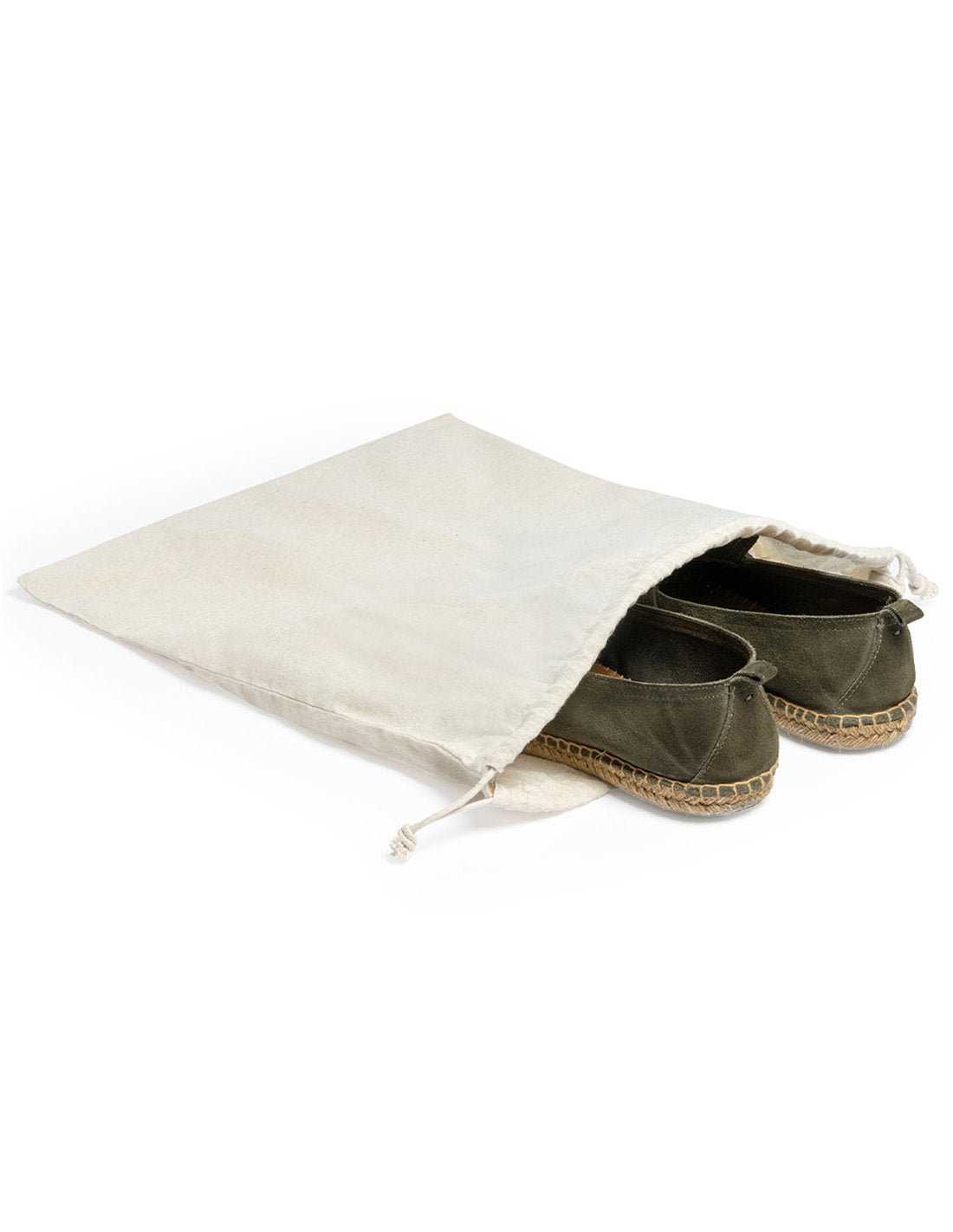 Sac din bumbac pentru pantofi 42x34 BO7615S129 - Green Print