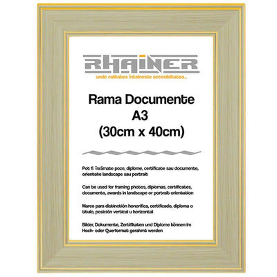 Rama foto Malaga crem+auriu A3 FP01122A3 - Green Print