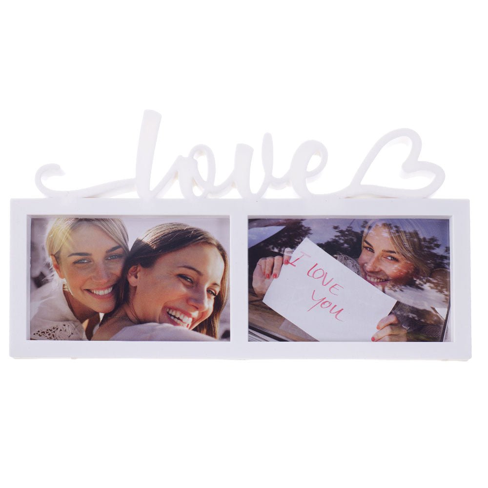 Rama foto colaj Love 2 poze HS003056 - Green Print
