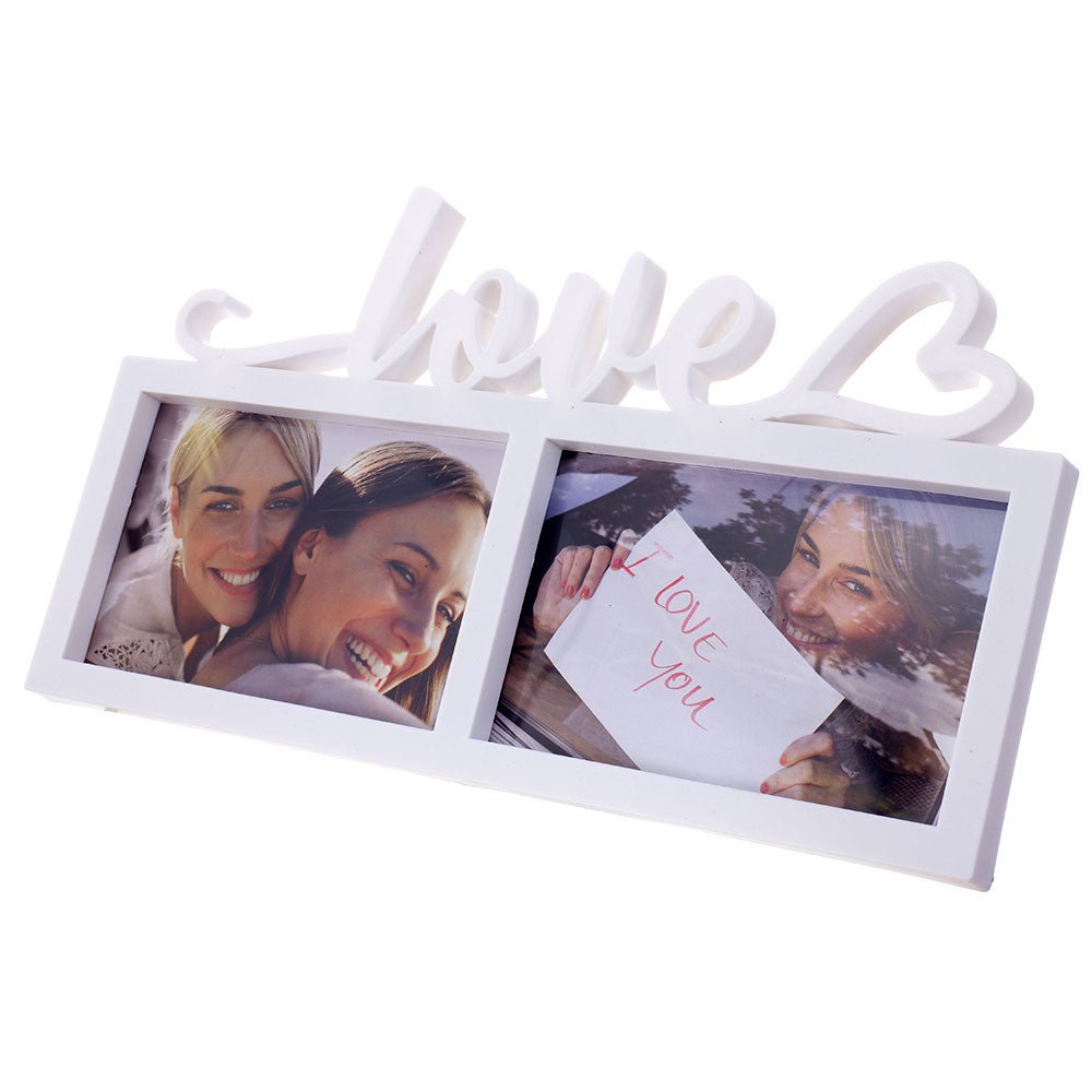 Rama foto colaj Love 2 poze HS003056 - Green Print