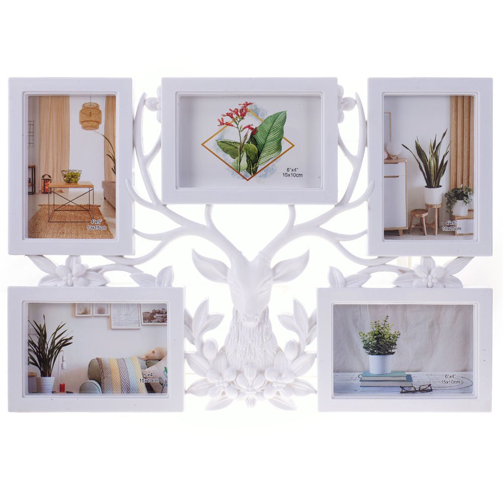 Rama foto colaj CERB 5 poze HS403707 - Green Print