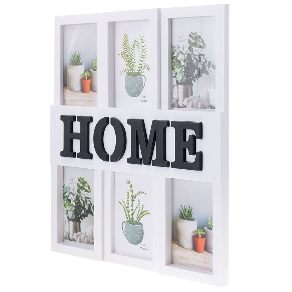 Rama foto colaj Home 6 poze HS927241 - Green Print