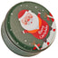 Cutie metalica rotunda verde cu model Mos Craciun XM724624 - Green Print