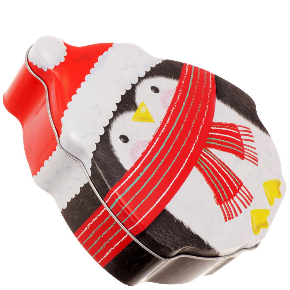 Cutie metalica cu forma pinguin XM764896 - Green Print