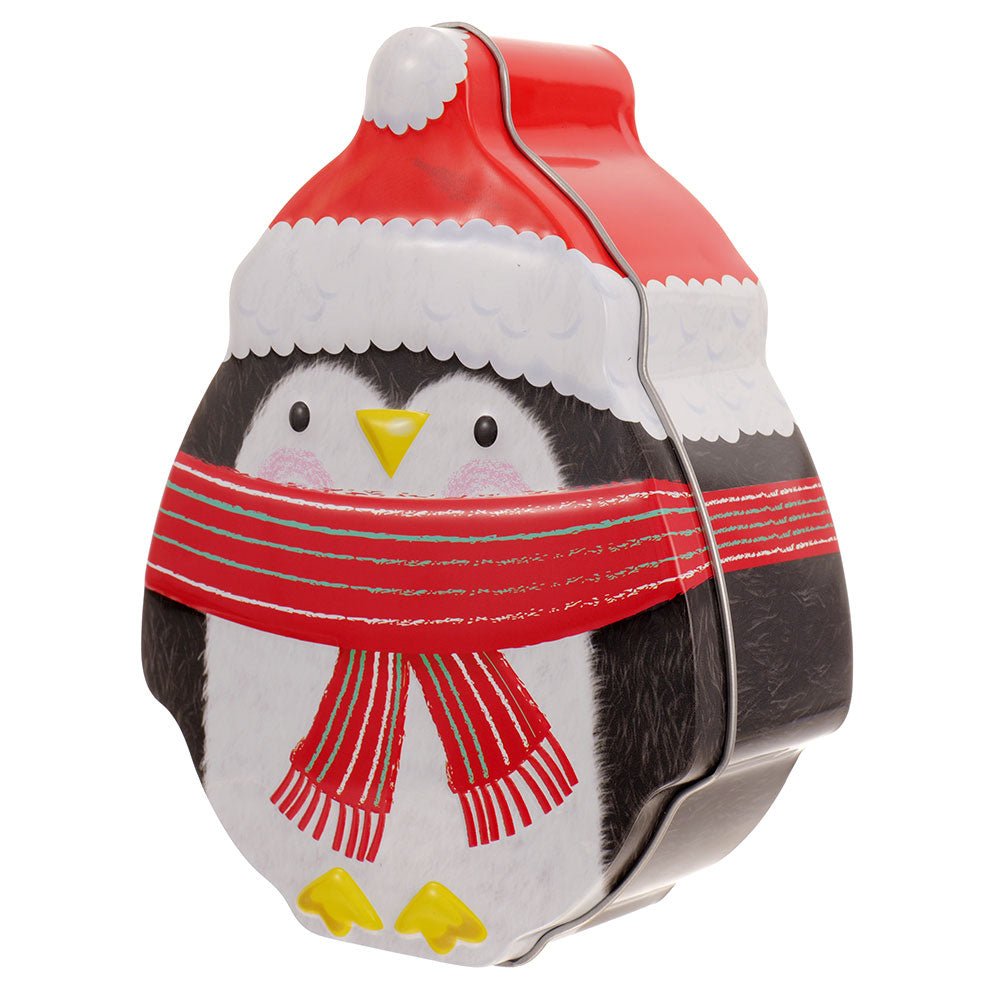 Cutie metalica cu forma pinguin XM764896 - Green Print