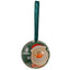 Glob de brad metalic verde cu model Mos Craciun Ø7 cm XM787817 - Green Print