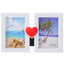 Rama foto colaj inima rosie 2 poze HS716490 - Green Print