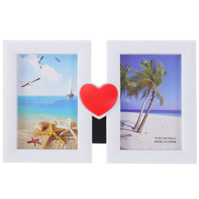 Rama foto colaj inima rosie 2 poze HS716490 - Green Print