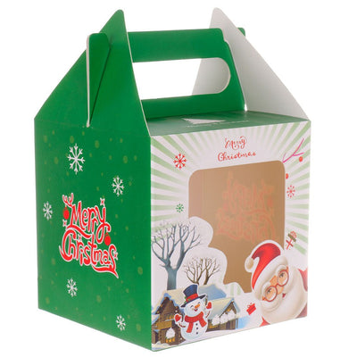 Cutie cani 3D Craciun verde+alb B7164017 - Green Print