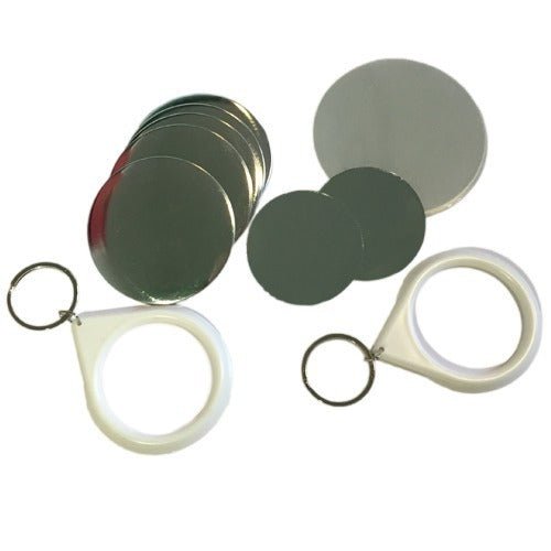 Insigna breloc+oglinda 44mm - set 100 buc IOG44 - Green Print