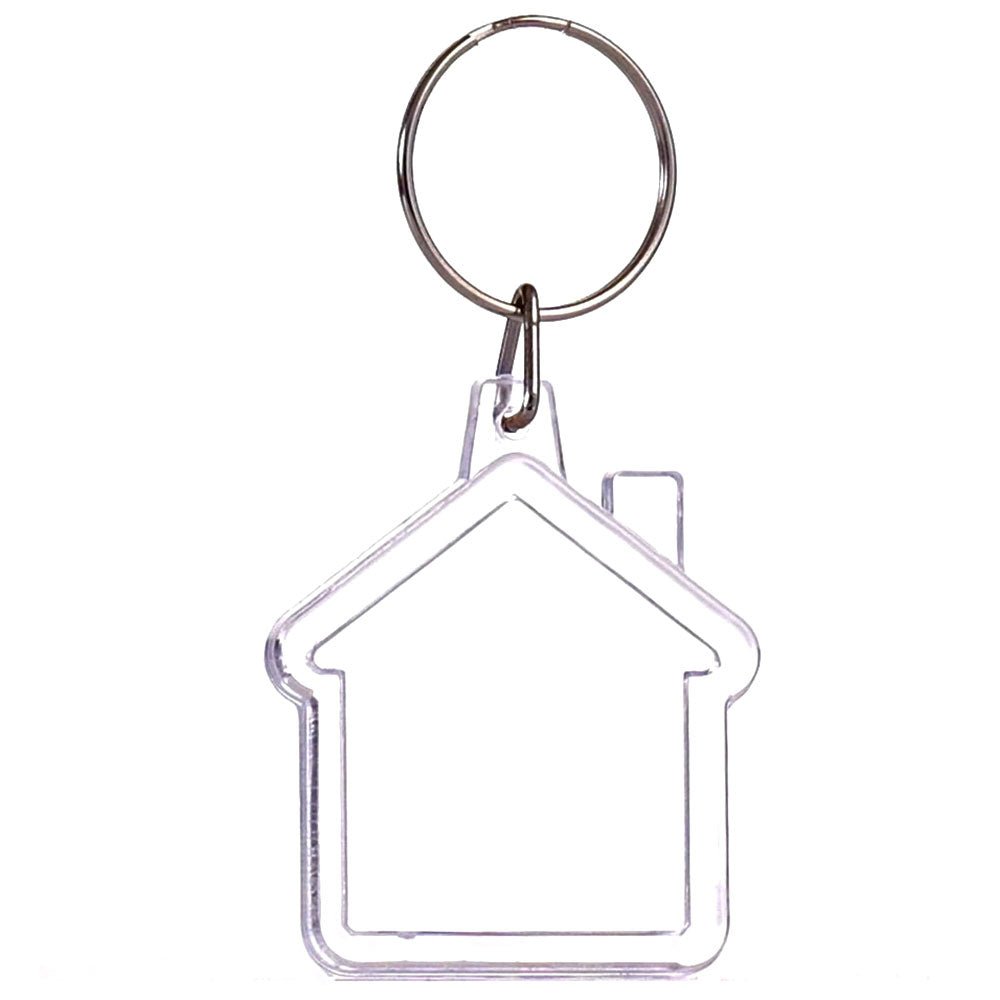 Breloc plastic insertie foto Casa - set 100 buc BRE625171 - Green Print