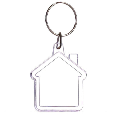 Breloc plastic insertie foto Casa - set 100 buc BRE625171 - Green Print
