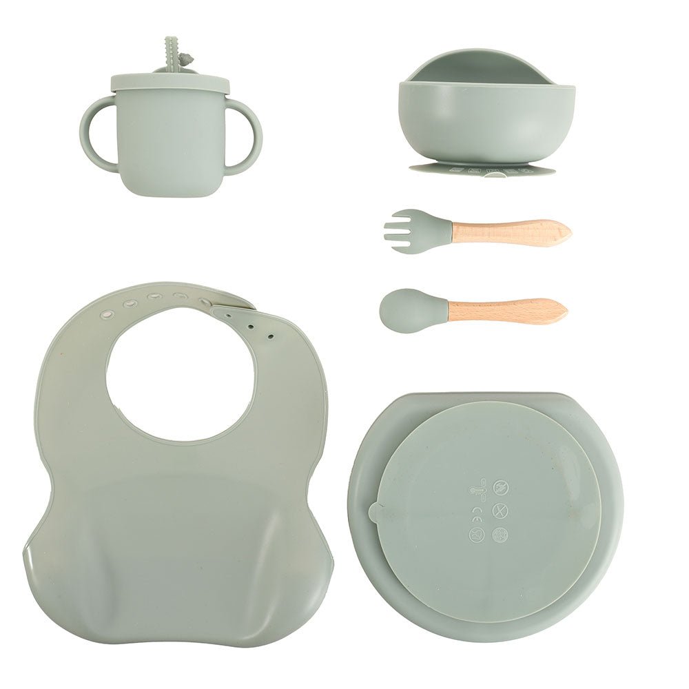 Set complet de diversificare din silicon - 6 piese BB626217 - Green Print
