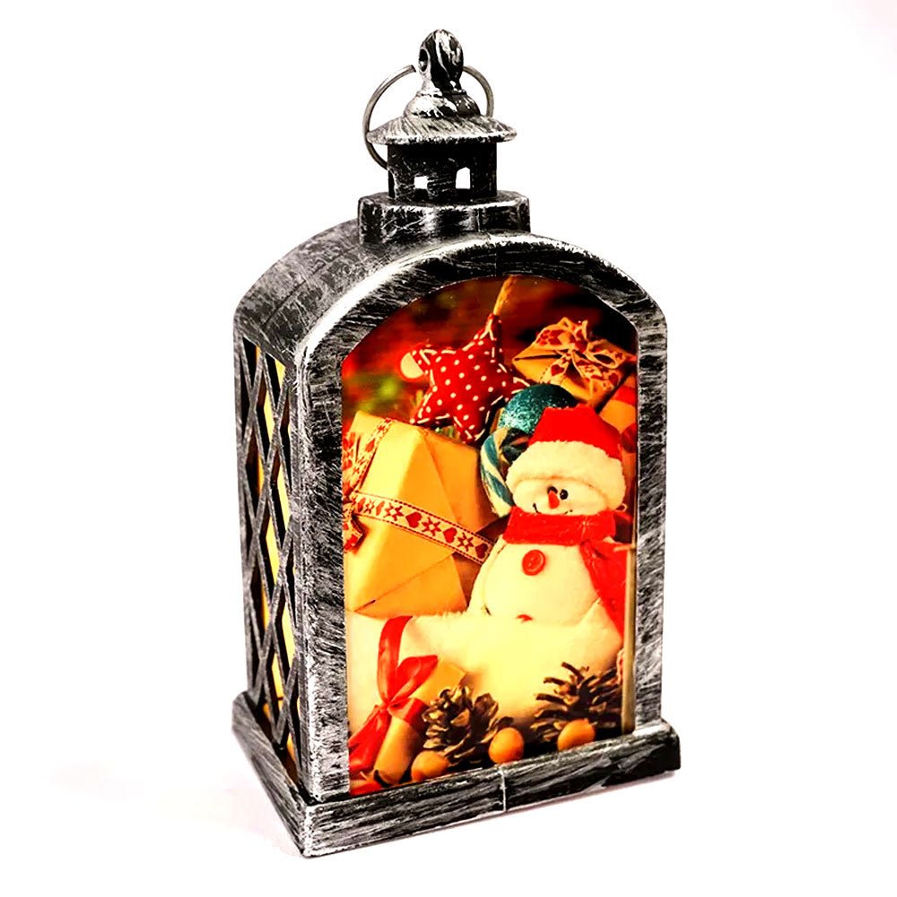 Felinar cu lumanare LED cu laturile sublimabile LD936119 - Green Print