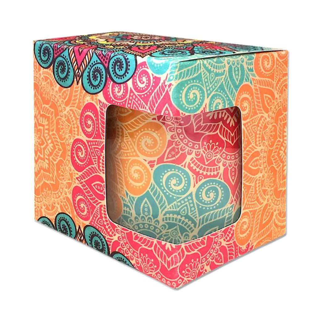 Cutie cana sublimabila cu fereastra - set 10 buc CP106801 - Green Print