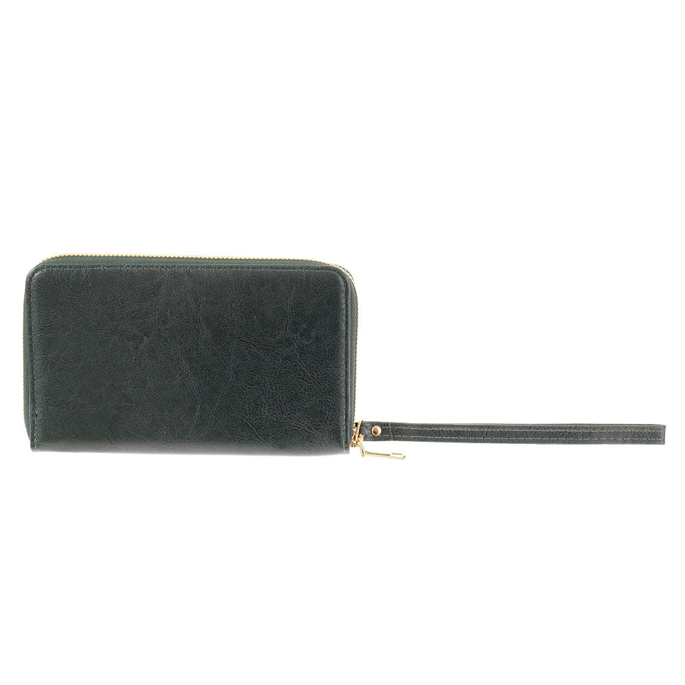 Portofel de acte din piele AIR - verde inchis TC610117 - Green Print