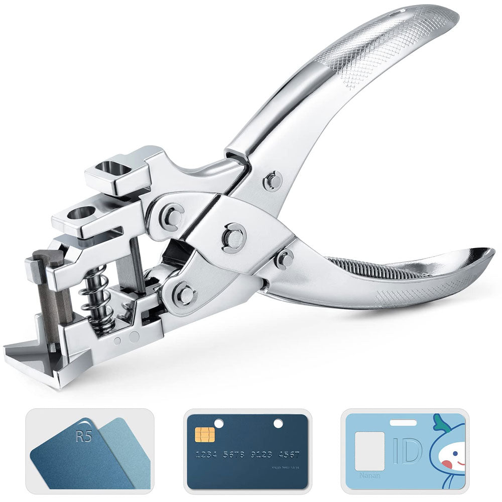 Perforator 3in1 de carduri, hartie, etichete - tip cleste MC156498 - Green Print