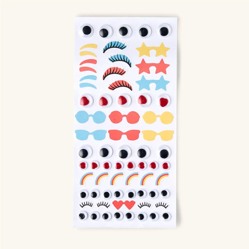 Pachet stickere Googly Eyes - set 69 buc STKC48780 - Green Print