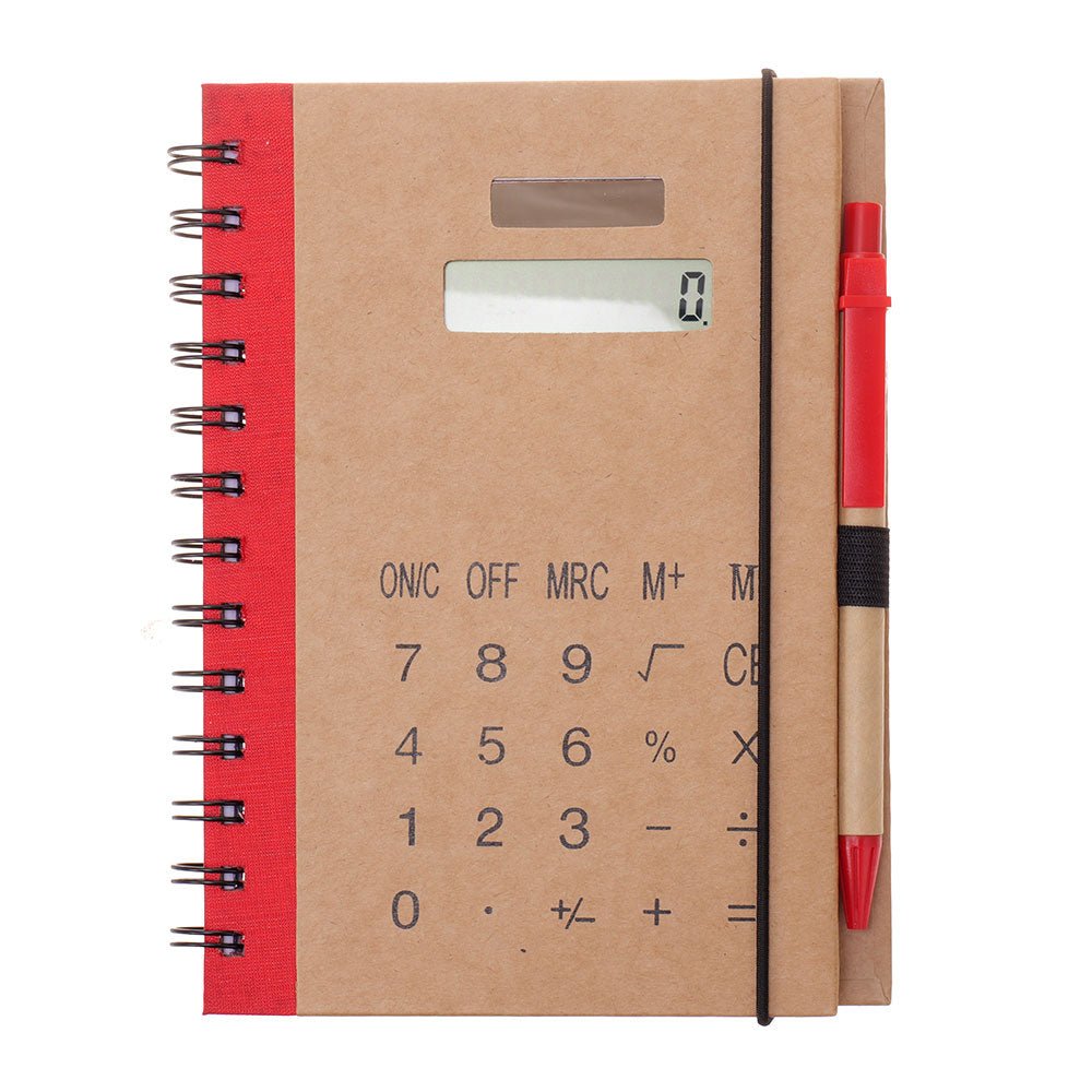 Agenda cu calculator si pix 13x18 NB646412 - Green Print