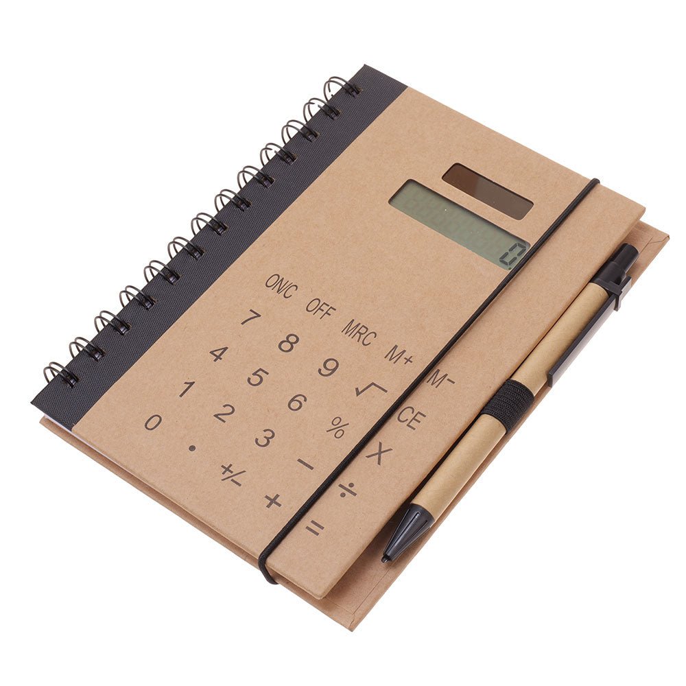 Agenda cu calculator si pix 13x18 NB646419 - Green Print